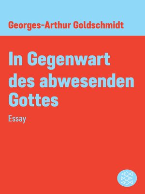cover image of In Gegenwart des abwesenden Gottes